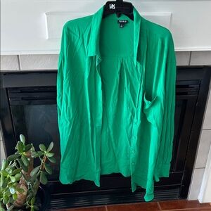 Torrid Emerald Green Button-Up Blouse